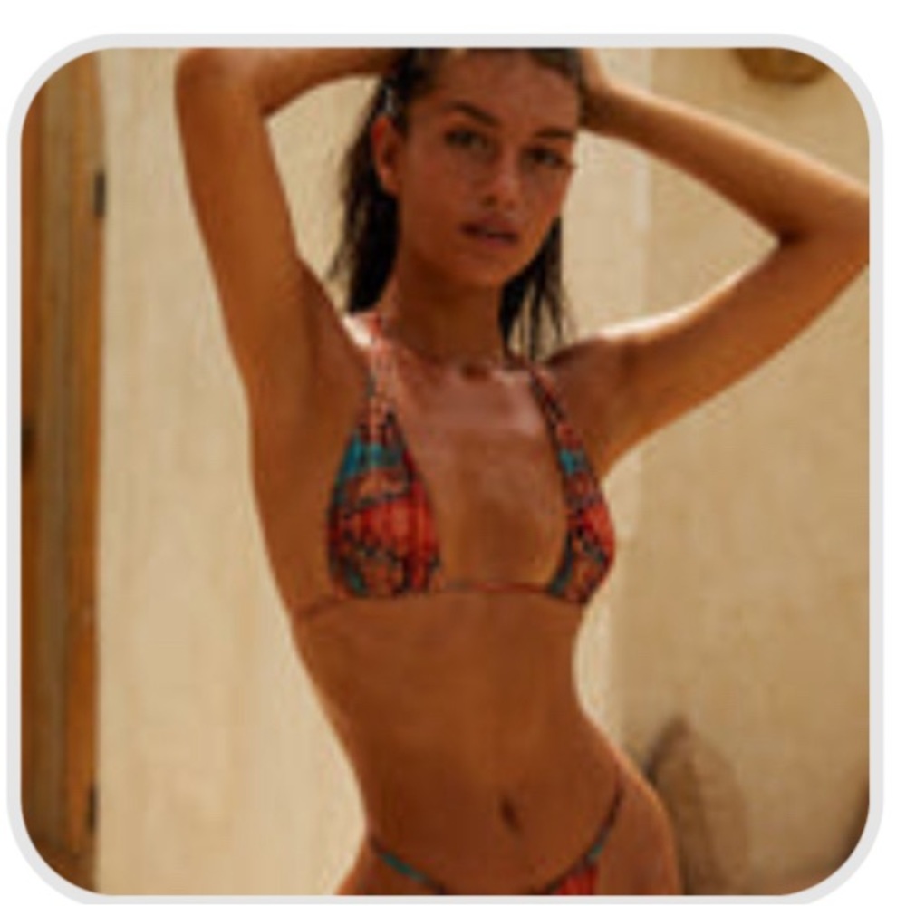 NWOT PALM BIKINI TOP - DESERT PRINT Size M